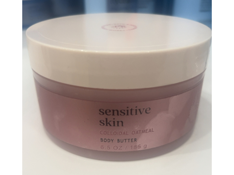 Bath & Body Works Sensitive Skin Body Butter, Colloidal Oatmeal, 6.5 oz/185 g