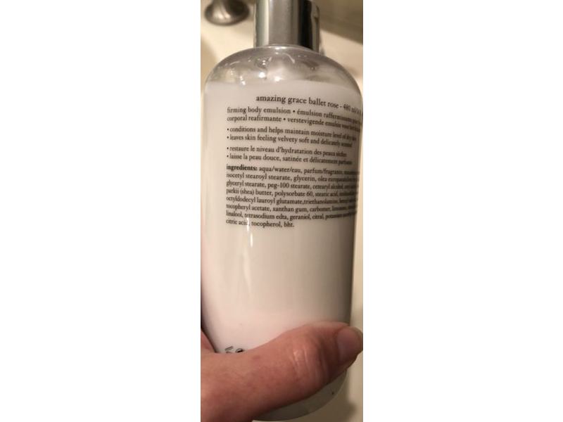 Philosophy Amazing Grace Firming Body Emulsion, Ballet Rose, 16 fl oz/480 mL
