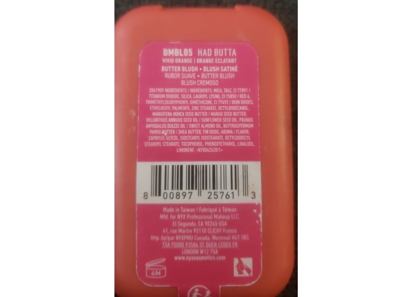 Nyx Professional Makeup Buttermelt Blush, Had Butta, 0.17 oz/5 g