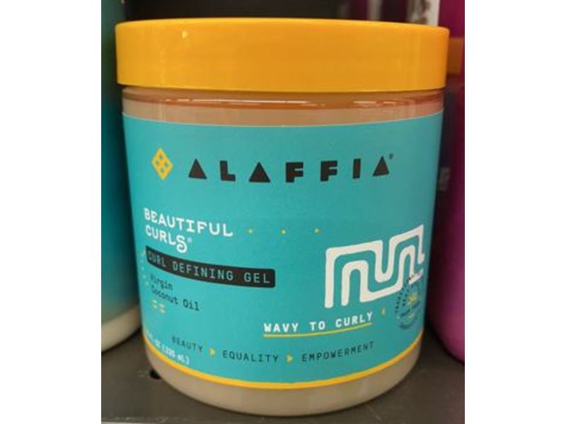 Alaffia Curl Defining Gel, Virgin Coconut Oil, 8 fl oz/235 mL