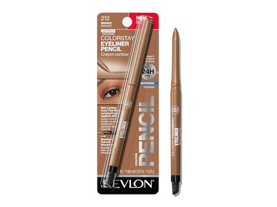 Revlon ColorStay Eyeliner Pencil, 212 Bronze, 0.01 oz/0.28 g