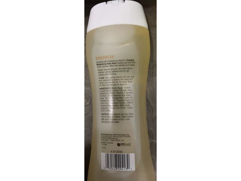 Energize Moisturizing Body Wash, Vitamin E, 12fl oz /355 mL