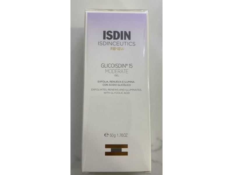 Isdin Isdinceutics Glicoisdin 15 Moderate Gel, Glycolic Acid, 1.76 oz/50 g