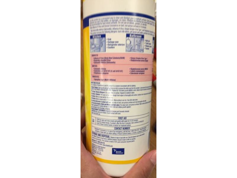 Lysol Disinfecting Wipes, Lemon & Lime Blossom Scent, 35 Count, Pack Of 3