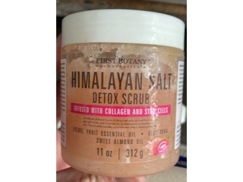First Botany Detox Scrub, Himalayan Salt, 11 oz/312 g