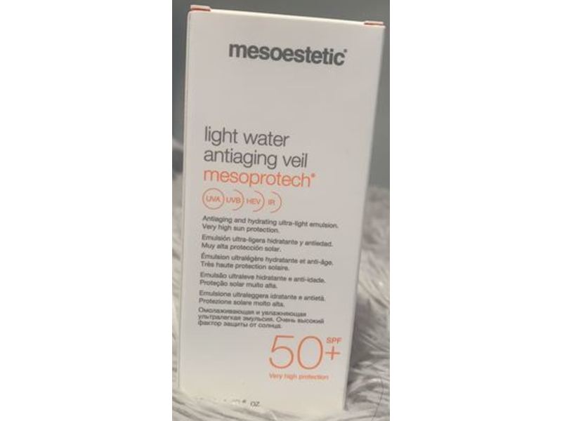 Mesoestetic Mesoprotech Light Water Antiaging Veil, SPF 50+, 1.69 fl oz/50 ml
