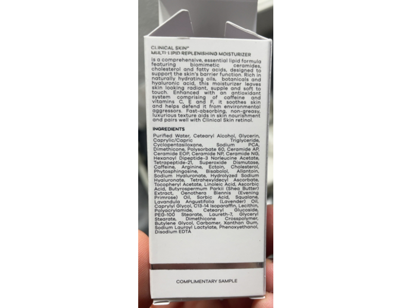 Clinical+Skin Multi-Lipid Replenishing Moisturizer, 0.14 oz/4 mL