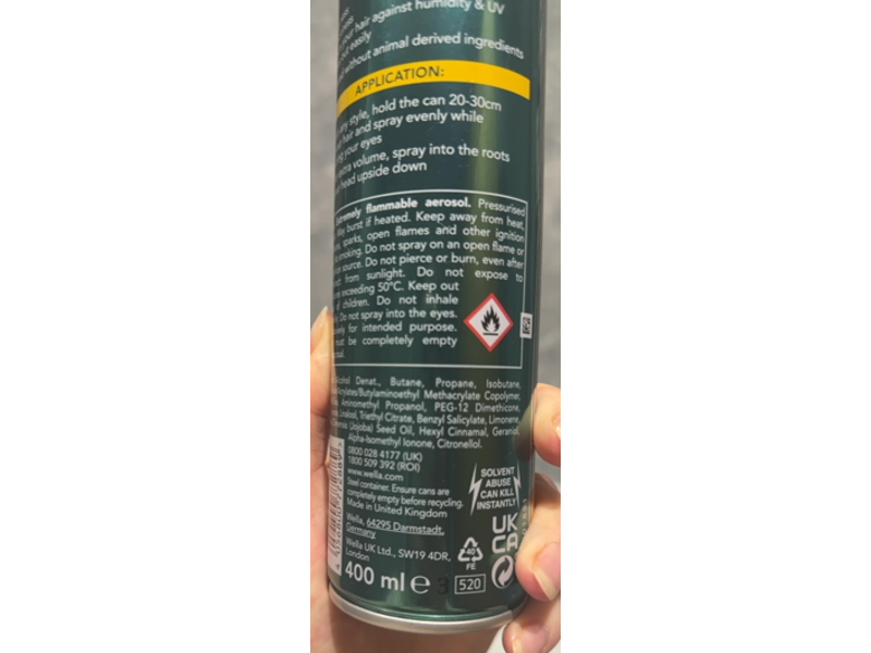 Wella Silvikrin Firm Hold Hairspray , 400 mL