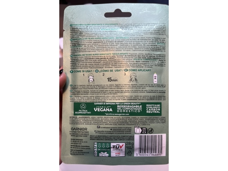 Garnier Skin Active Hydra Bomd Face Mask, 50 mL