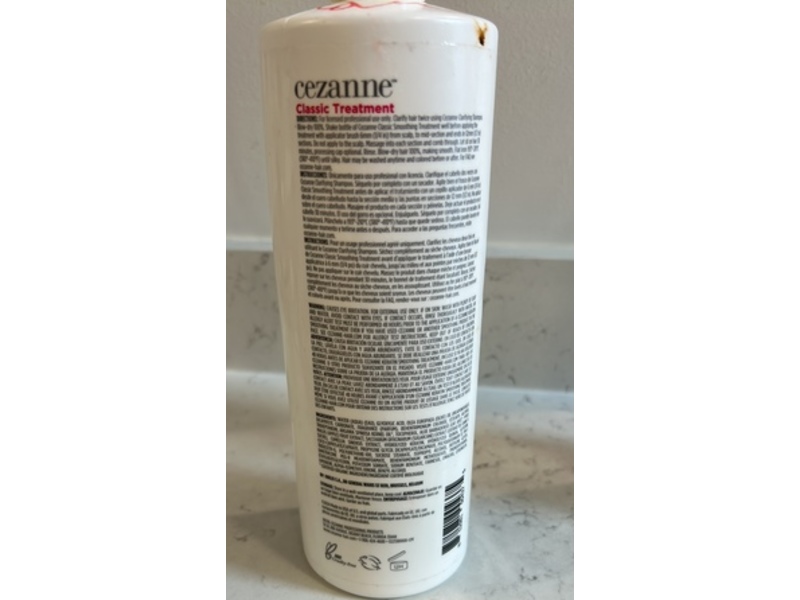 Cezanne Classic Keratin Smoothing Treatment, 33.8 fl oz/1L