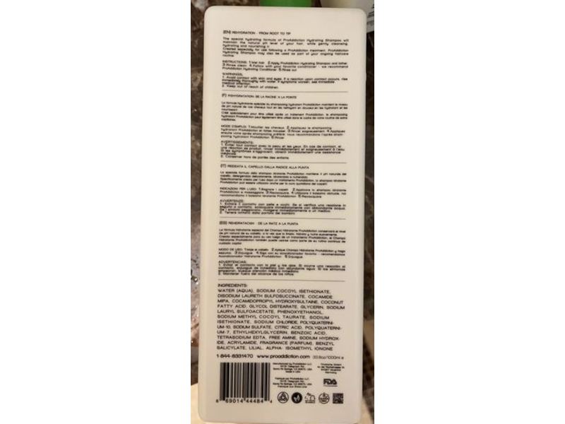 Pro Addiction Multi-Protein Hydrating Shampoo, 33.6 oz/1 L