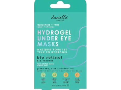 Danielle Hydrogel Under Eye Masks, Green Tea, Aloe + Coconut Oil, 0.1 fl oz/2.7 g
