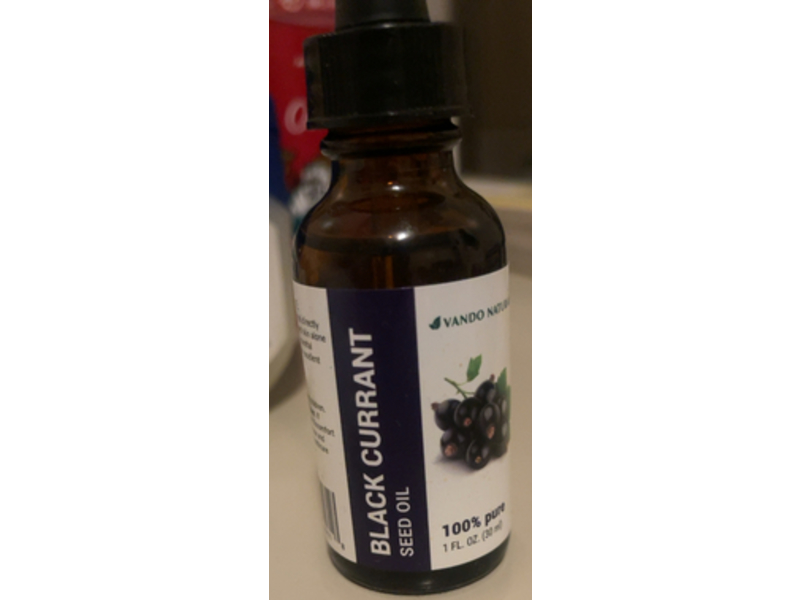 Vando Naturals Black Currant Seed Oil, 1 fl oz/30 mL