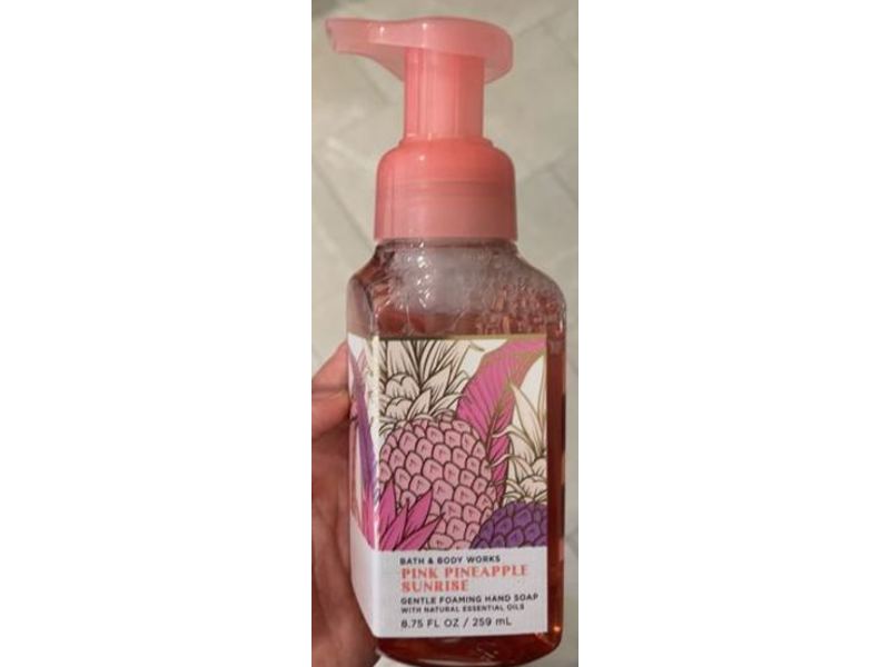 Bath & Body Works Gentle Foaming Hand Soap, Pink Pineapple Sunrise, 8.75 fl oz/259 mL, Pack Of 2