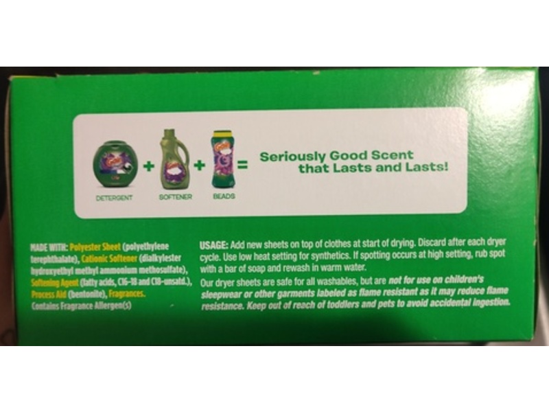 Gain Dryer Sheet, Moonlight Breeze, 180 Count