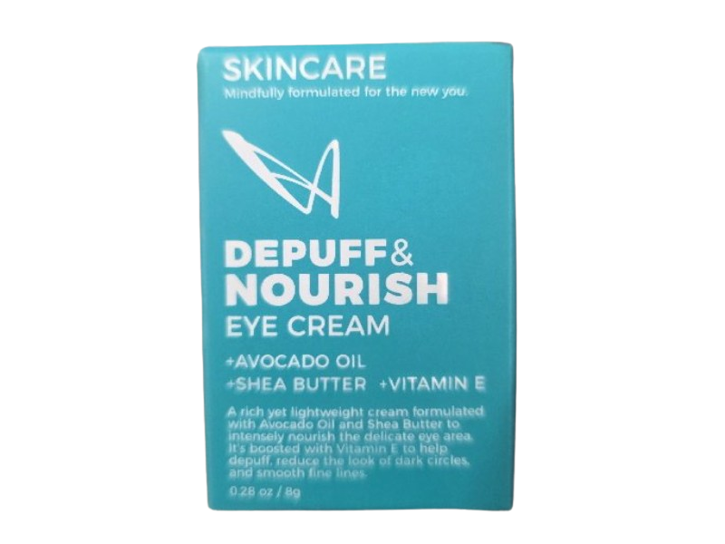 Skincare Depuff & Nourish Eye Cream, Avocado Oil, Shea Butter & Vitamin E, 0.28 oz/8 g