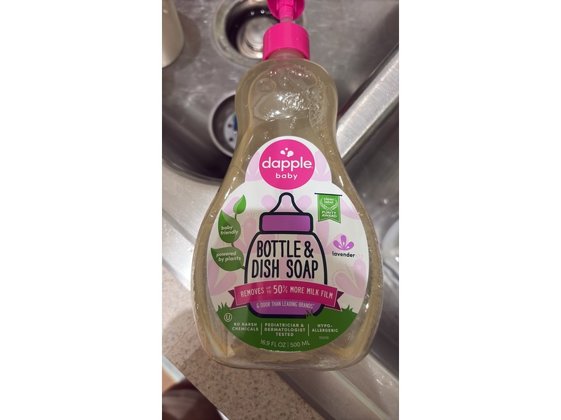 Dapple Baby Bottle & Dish Soap, 16.9 fl oz/500 mL