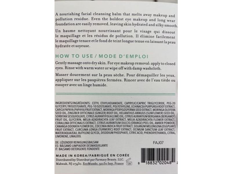 Farmacy Green Clean Makeup Cleansing Balm, 0.10 fl oz/3 mL