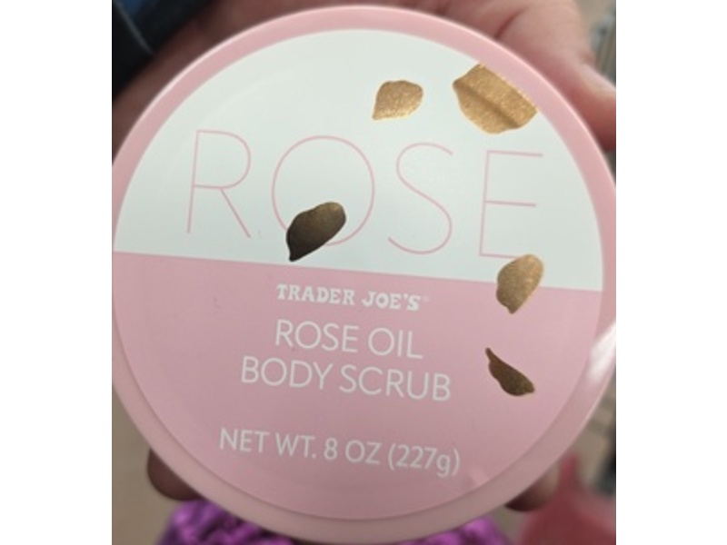 Trader Joe's Body Scrub, Rose Oil, 8 fl oz/227 g