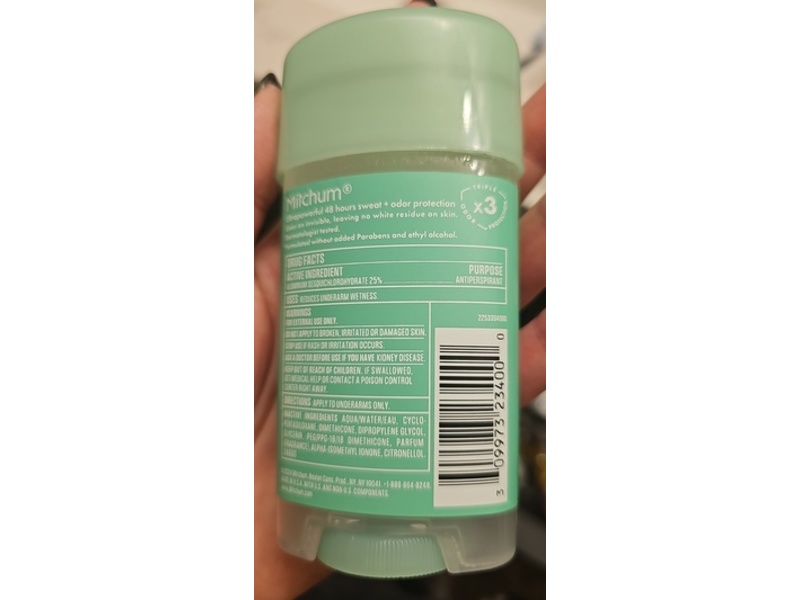 Mitchum Shower Fresh Antiperspirant Deodorant, 2.25 oz/63 g