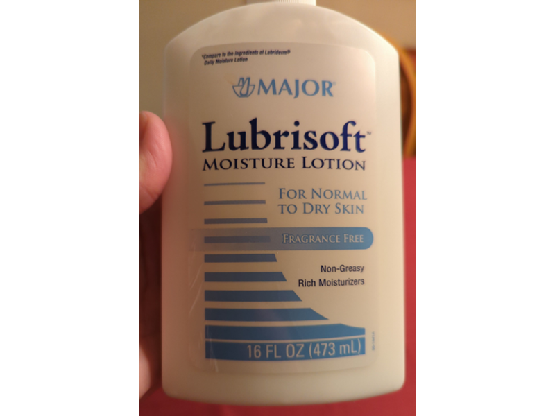 Major Lubrisoft Moisture Lotion, Fragrance Free, 16 fl oz/473 mL