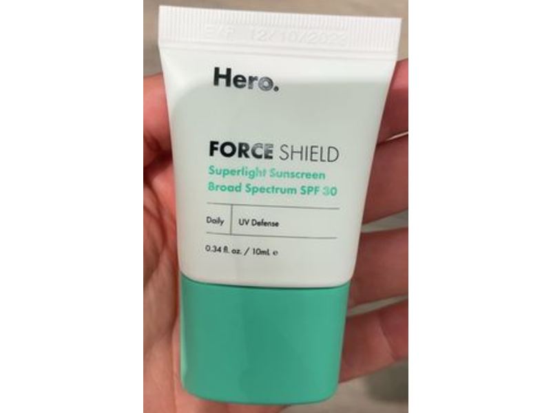 Hero Force Shield Superlight Sunscreen, SPF 30, 0.34 fl oz/10 mL