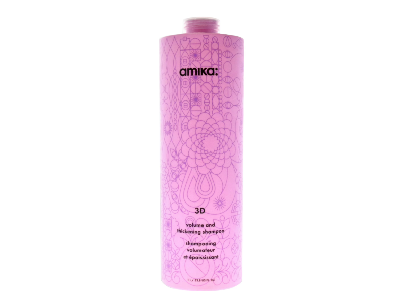 Amika 3D Volume & Thickening Shampoo, 33.8 fl oz/1 L