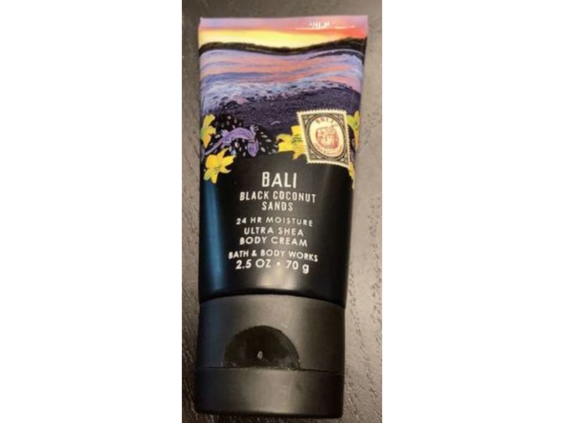 Bath & Body Works Bali 24 Hr Moisture Ultra Shea Body Cream, Black Coconut Sands, 2.5 oz/70 g