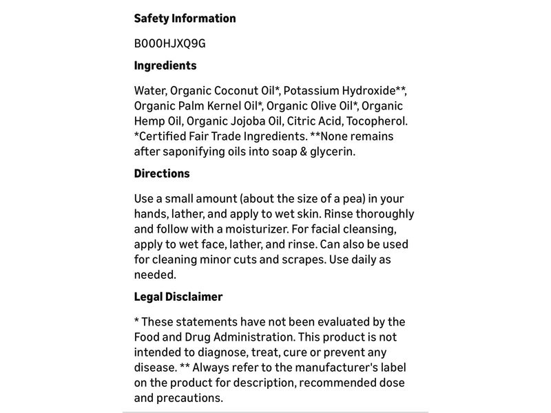 Dr. Bronner's Pure-Castile Magic Liquid Soap, Baby Unscented, 8 fl oz/237 mL