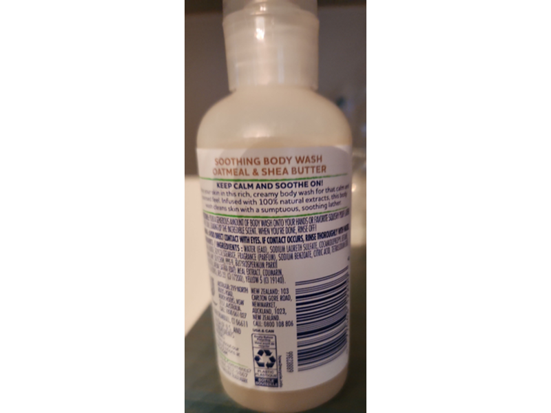 St. Ives Soothing Body Wash, Oatmeal & Shea Butter, 3 fl oz/89 mL, Pack Of 6
