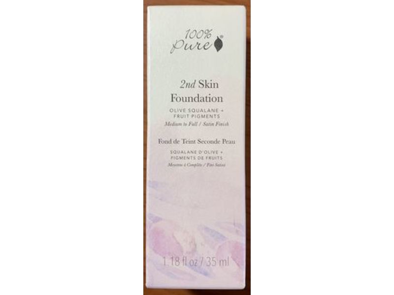 100% Pure 2nd Skin Foundation, Shade 2, 1.18 fl oz/35 mL