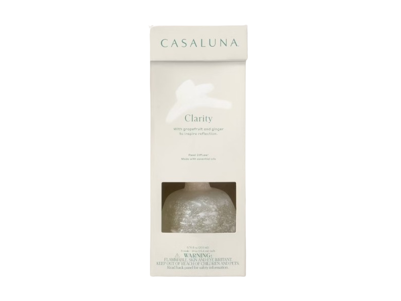Casaluna Clarity Reed Diffuser, Grapefruit And Ginger, 0.70 fl oz/200 mL