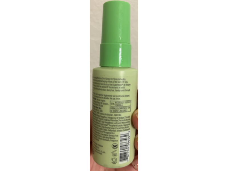 Briogeo Moisture 3-in-1 Leave-In Spray, Avacado + Kiwi Mega, 1.75 fl oz/51 mL