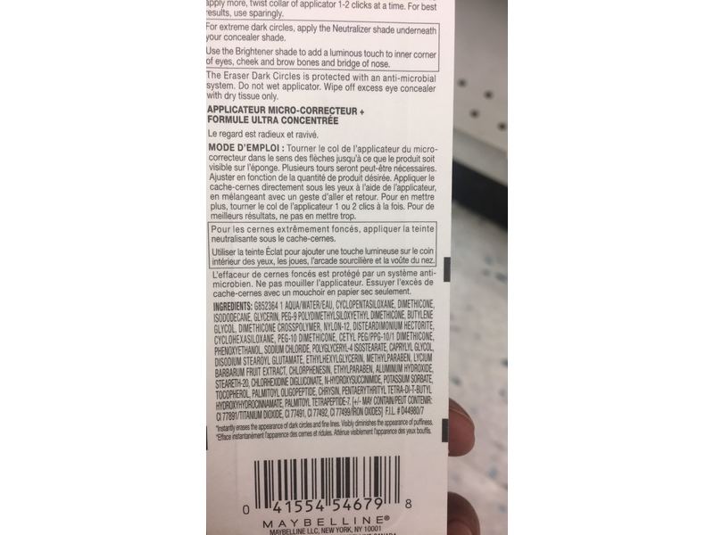 Maybelline Instant Age Rewind Eraser Dark Circles Treatment Concealer, Hazelnut, 0.2 fl. oz.