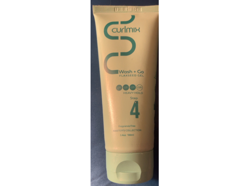 CurlMix Wash +Go Flaxseed Gel, Heavy Hold Step 4, 3.4 oz/100 mL