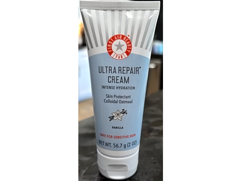 First Aid Beauty Ultra Repair Cream Intense Hydration, Vanilla, 2 oz/56.7 g