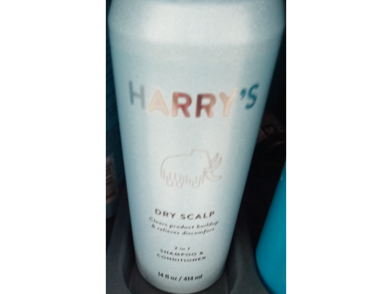 Harry's 2 In 1 Shampoo & Conditioner, Dry Scalp, 14 fl oz/414 mL
