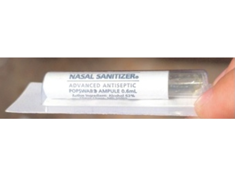 Nozin Advanced Antiseptic Nasal Sanitizer, 0.20 fl oz/0.6 mL, Pack Of 10