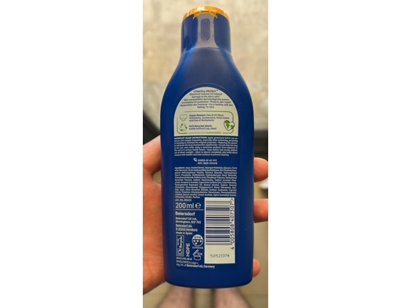 Nivea Sun Protect & Moisture Sun Lotion, SPF 20 Medium, 200 mL