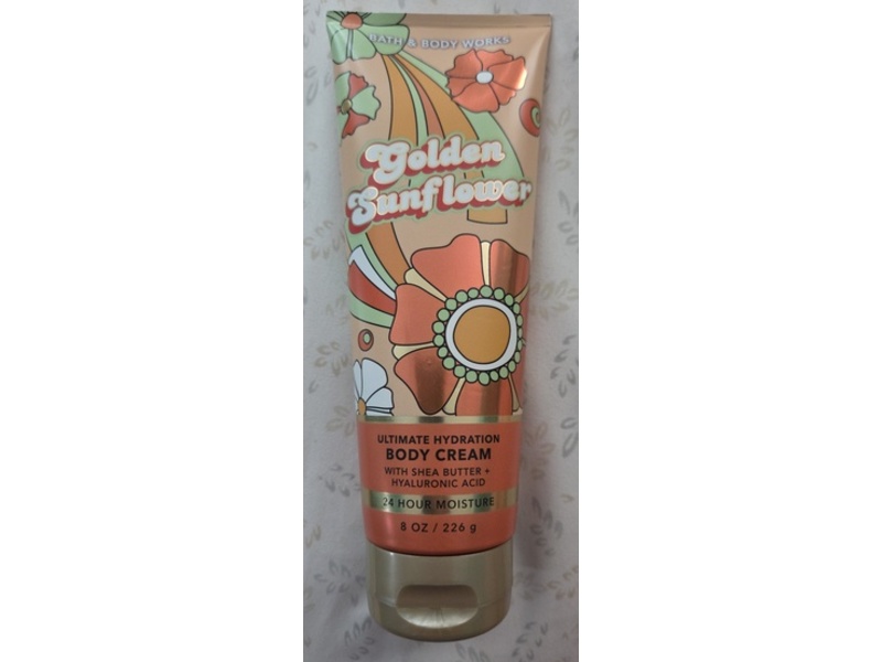 Bath & Body Works Ultimate Hydration Body Cream, Golden Sunflower, 8 oz/226 g, Pack Of 2
