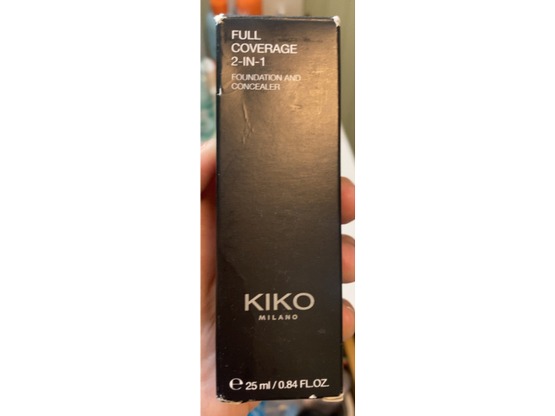 Kiko Milano Full Coverage 2-In-1 Foundation & Concealer, N35, 0.84 fl oz/25 mL