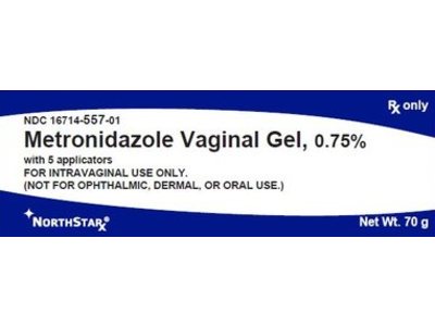 Metronidazole Vaginal Gel 0.75%, 70 g, Northstar (Rx)