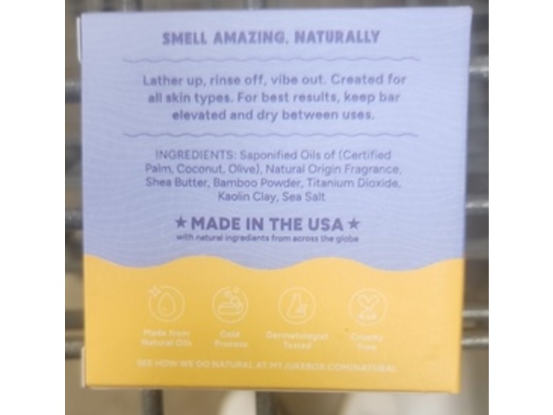 Jukebox Natural Body Soap, Island In The Sun, 5 oz.141 g