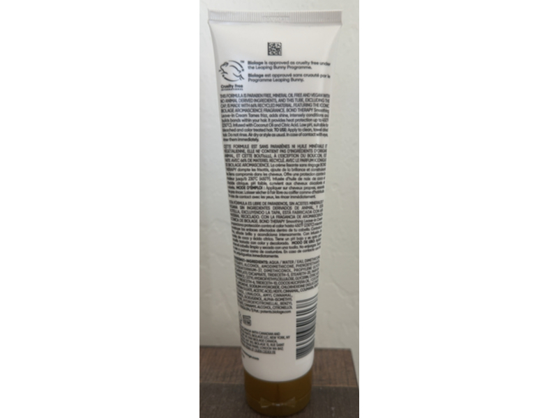 Biolage Bond Therapy Smoothing Leave-In Cream, 5.1 fl oz/150 mL