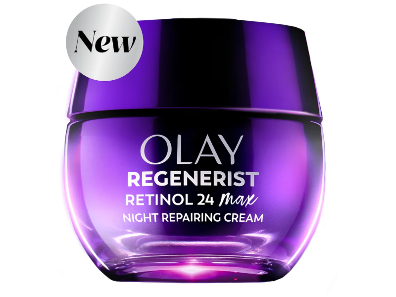 Olay Retinol 24 Max Night Repairing Cream, Fragrance Free, 1.7 oz/48 g