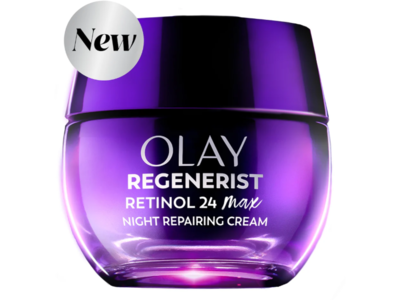 Olay Retinol 24 Max Night Repairing Cream, Fragrance Free, 1.7 oz/48 g