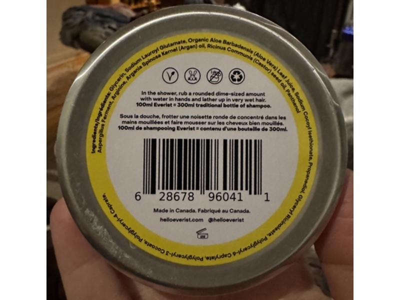 Everist The Gentle Shampoo Concentrate, 3.4 fl oz/100 mL