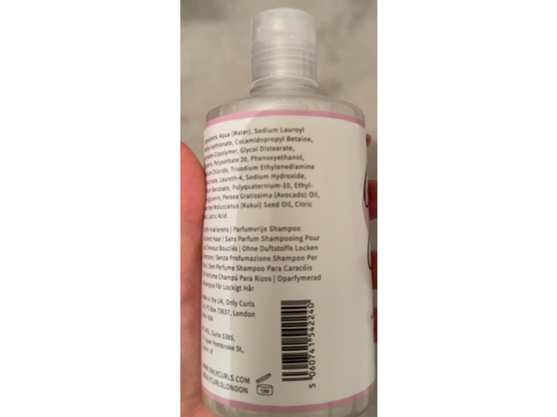 Only Curls All Curl Cleanser, Fragrance Free, 10.1 fl oz/300 mL