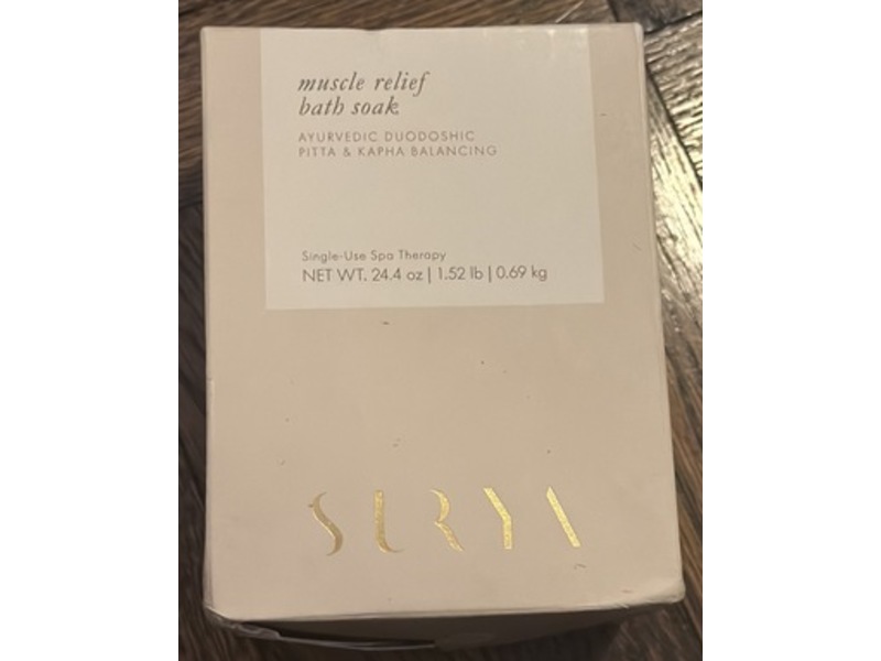 Surya Muscle Relief Bath Soak, Ayurvedic Duodoshic Pitta & Kapha, 24.4 oz/0.69 kg
