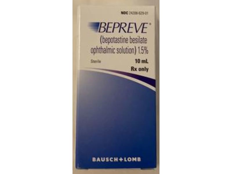 Bepreve (Bepotastine Besilate Ophthalmic Solution) 1.5%, 10 mL Bausch & Lomb (RX)